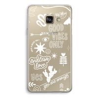 Good vibes: Samsung A3 (2017) Transparant Hoesje