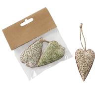 Boltze Home Hanger hart mistletoe zakje a 3 stuks