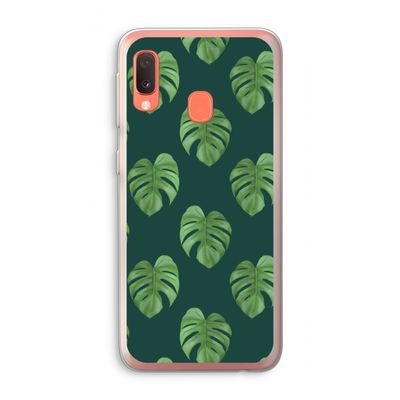 Monstera leaves: Samsung Galaxy A20e Transparant Hoesje