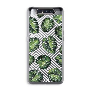 Geometrische jungle: Samsung Galaxy A80 Transparant Hoesje