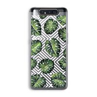 Geometrische jungle: Samsung Galaxy A80 Transparant Hoesje