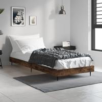 Bedframe zonder matras hout gerookt eikenkleurig 75x190 cm