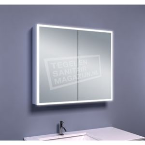 Schulz Viertel Spiegelkast met Verlichting (80x70x13 cm)