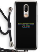 Retro: OnePlus 6 Transparant Hoesje met koord