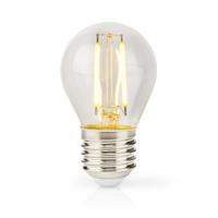 Nedis LBFE27G452 Led-filamentlamp E27 G45 4.5 W 470 Lm 2700 K Warm Wit Aantal Lampen In Verpakking: 1 Stuks