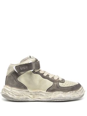 Maison MIHARA YASUHIRO baskets montantes Wayne en daim - Gris