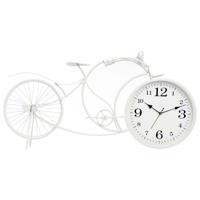 Tafelklok Gift Decor Wit Fiets