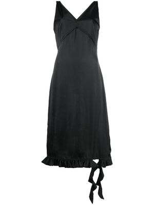 REMAIN robe longue sans manches à col v - Noir