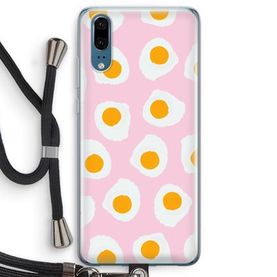 Dancing eggs: Huawei P20 Transparant Hoesje met koord
