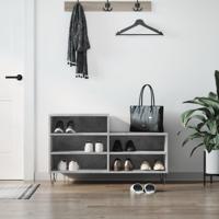 VidaXL Schoenenkast 102x36x60 cm bewerkt hout betongrijs