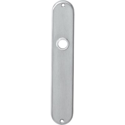 Langschild ovaal 220x41mm v/b-72/8 rvs