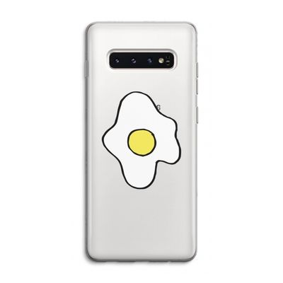 Spiegelei: Samsung Galaxy S10 4G Transparant Hoesje