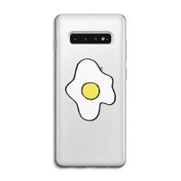 Spiegelei: Samsung Galaxy S10 4G Transparant Hoesje