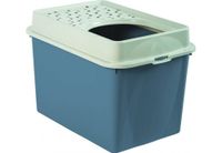 Rotho Mypet Kattenbak Met Boveningang Eco Berty 57.2 x 39.3 x 40.4 cm - Kattentoilet - Blauw&Beige