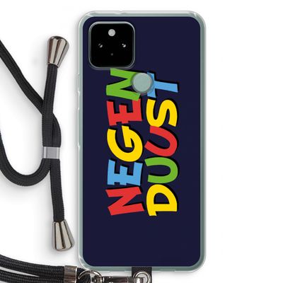 90's One: Pixel 5 Transparant Hoesje met koord