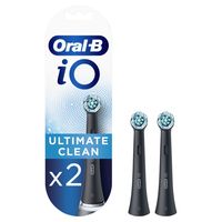 Oral-B iO Ultimate Clean Opzetborstels Zwart, Verpakking Van 2 Stuks - thumbnail