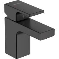 Hansgrohe Vernis Shape wastafelmengkraan - 12.6x11.1x4.4cm - hendel - Mat zwart 71567670