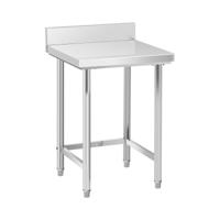 RVS werktafel - ECO - 64 x 64 cm - 200 kg - achterwand - Royal Catering