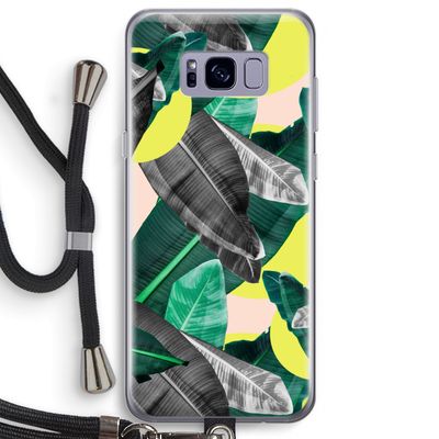 Fantasie jungle: Samsung Galaxy S8 Plus Transparant Hoesje met koord