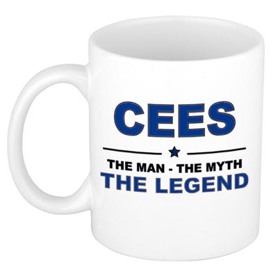 Cees cadeau mok - man myth legend - naam koffiemok - 300 ml - collega - vaderdag Cees cadeau mok - man myth legend - naam koffiemok - 300 ml - collega - vaderdag