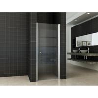 Wiesbaden Tussenwand Nisdeur 800x2000mm - NANO Helder Glas Chroom