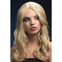 Luxe blonde pruik Khloe - voor dames - lang - synthetisch - hittebestendig