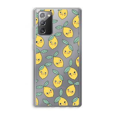 Citroenen: Samsung Galaxy Note 20 / Note 20 5G Transparant Hoesje