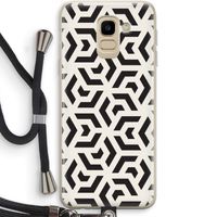 Crazy pattern: Samsung Galaxy J6 (2018) Transparant Hoesje met koord