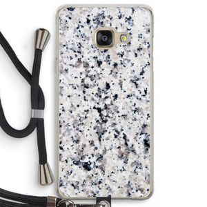 Gespikkelde marmer: Samsung Galaxy A3 (2016) Transparant Hoesje met koord