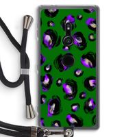 Green Cheetah: Sony Xperia XZ2 Transparant Hoesje met koord