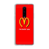 I'm lovin' you: OnePlus 8 Transparant Hoesje