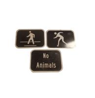 Voetganger Straatbord - Origineel - Set Van 3