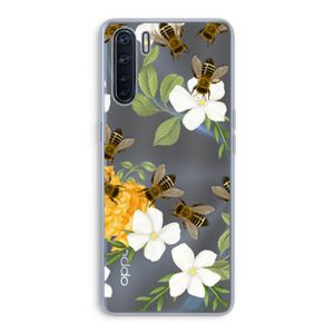 No flowers without bees: Oppo A91 Transparant Hoesje