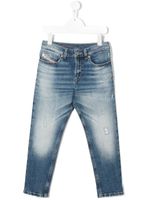 Diesel Kids jean slim à taille mi-haute - Bleu