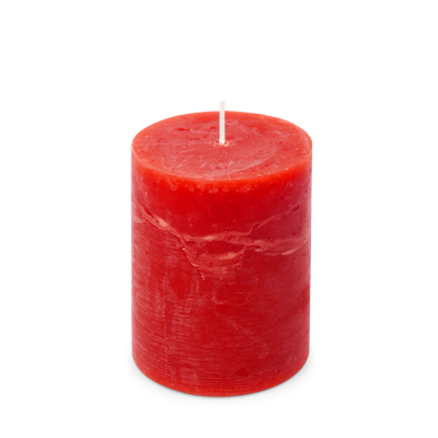 Rustiek Kaars 80/110mm-rood - Spaas