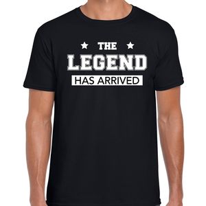 The legend has arrived fun t-shirt zwart voor heren