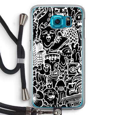 Vexx Black Mixtape: Samsung Galaxy S6 Transparant Hoesje met koord