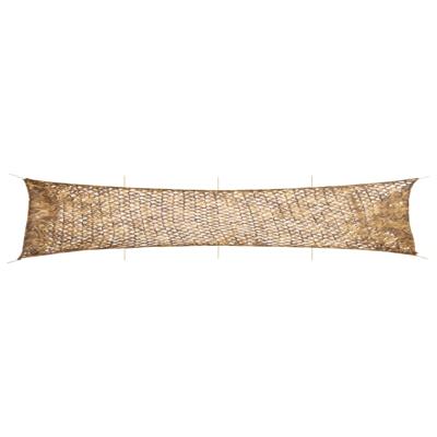 Camouflagenet met opbergzak 844x142 cm zandkleurig
