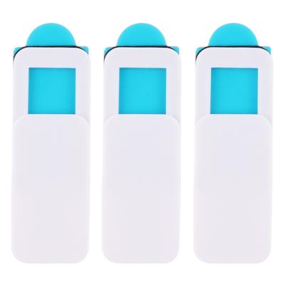 3 stuks universeel ultradun ontwerp rechthoek WebCam cover camera cover voor desktop laptop Tablet telefoons (wit)