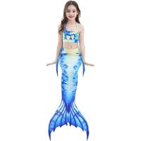 3 stuks / Sets kinderen zwemmen zeemeermin staarten Bikini Cosplay zeemeermin badmode grootte: 150