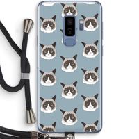 It's a Purrr Case: Samsung Galaxy S9 Plus Transparant Hoesje met koord