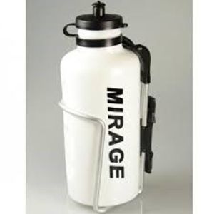 Mirage Bidon wit m/houder