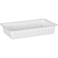 Bak | PS | A21 | snackbak | 205x120x36mm | wit | 1000 stuks