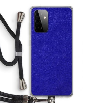 Majorelle Blue: Samsung Galaxy A72 5G Transparant Hoesje met koord