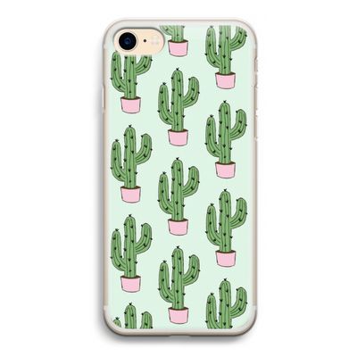 Cactus Lover: iPhone 7 Transparant Hoesje