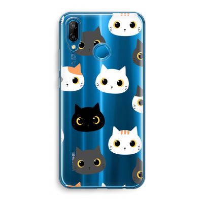 Katten: Huawei P20 Lite Transparant Hoesje