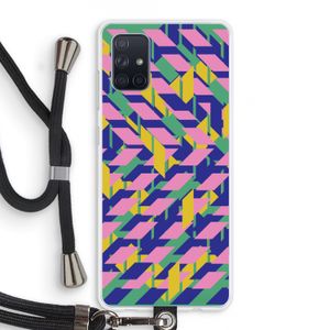 Skew Blush 1: Samsung Galaxy A71 Transparant Hoesje met koord