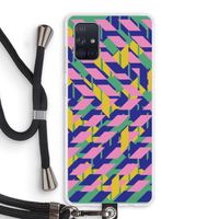Skew Blush 1: Samsung Galaxy A71 Transparant Hoesje met koord