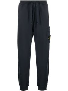 Stone Island pantalon de jogging à patch logo - Bleu