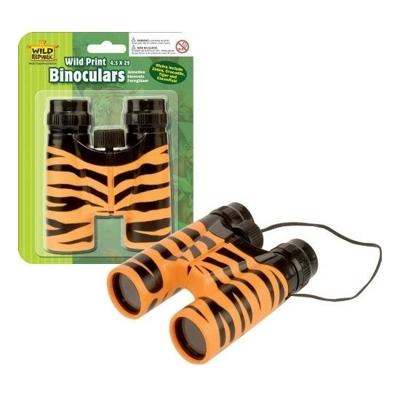 Wild Republic Speelgoed verrekijker - voor kinderen - tijgerprint - 12 x 11 cm Wild Republic Speelgoed verrekijker - voor kinderen - tijgerprint - 12 x 11 cm